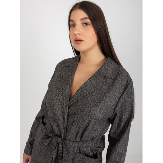 Švarkas moterims -LK-MA-507758-1.19P-pilka