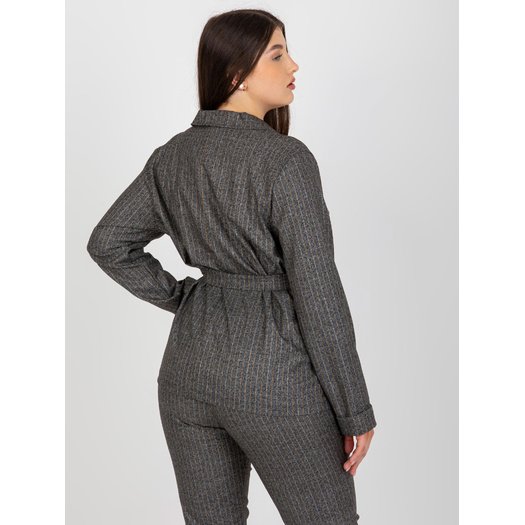Švarkas moterims -LK-MA-507758-1.19P-pilka