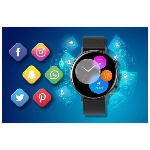 SMARTWATCH DAMSKI Rubicon RNCE98 - WYKONYWANIE POŁĄCZEŃ, PULSOKSYMETR (sr043b)