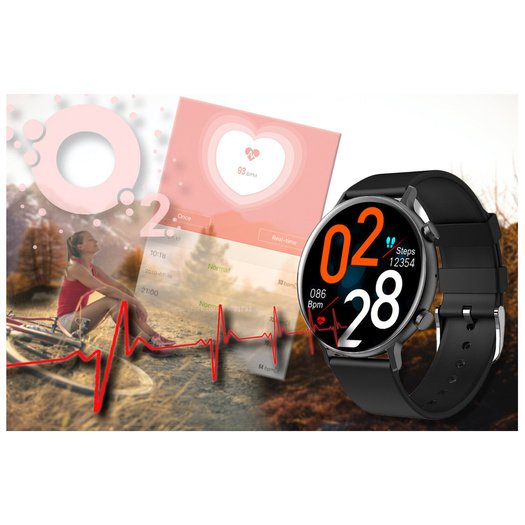 SMARTWATCH DAMSKI Rubicon RNCE98 - WYKONYWANIE POŁĄCZEŃ, PULSOKSYMETR (sr043b)