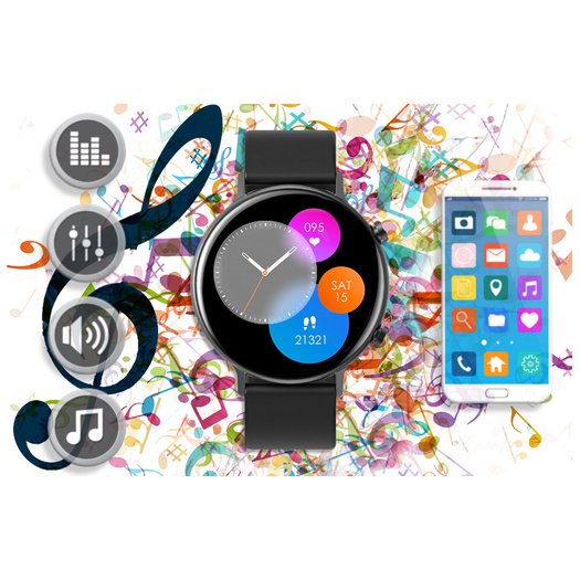 SMARTWATCH DAMSKI Rubicon RNCE98 - WYKONYWANIE POŁĄCZEŃ, PULSOKSYMETR (sr043b)