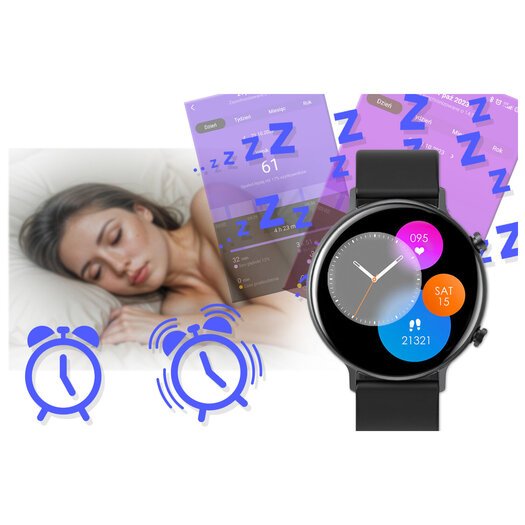 SMARTWATCH DAMSKI Rubicon RNCE98 - WYKONYWANIE POŁĄCZEŃ, PULSOKSYMETR (sr043b)