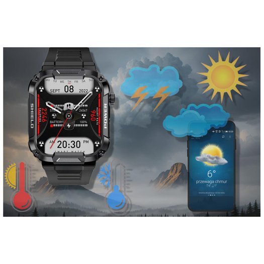 Išmanusis laikrodis vyrams Rubicon RNCF07 - Skambinimo funkcija - BLUETOOTH CALL (sr052a) 4