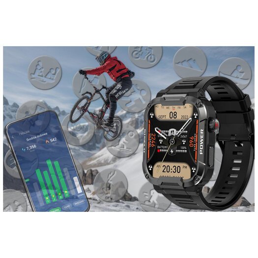 Išmanusis laikrodis vyrams Rubicon RNCF07 - Skambinimo funkcija - BLUETOOTH CALL (sr052a) 17