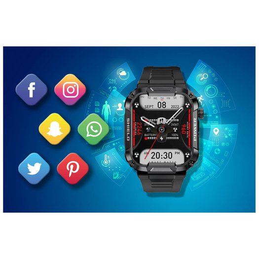 Išmanusis laikrodis vyrams Rubicon RNCF07 - Skambinimo funkcija - BLUETOOTH CALL (sr052a) 1