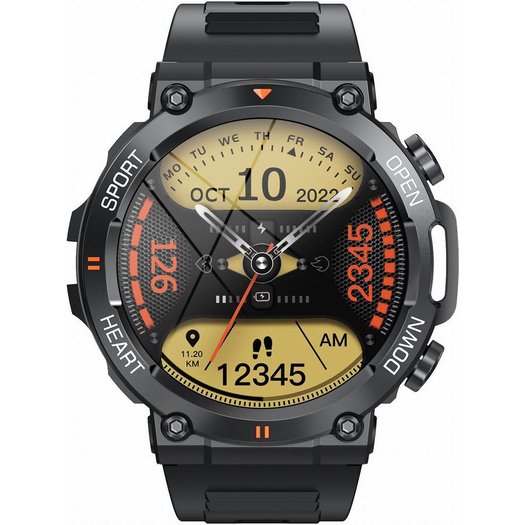 Išmanusis laikrodis vyrams Gravity GT7-1 PRO - Skambinimo funkcija,Pulsometras (sg018a)