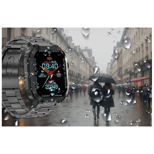 Išmanusis laikrodis vyrams Gravity GT6-2 - Skambinimo funkcija, MONITOR SNU (sg020b)