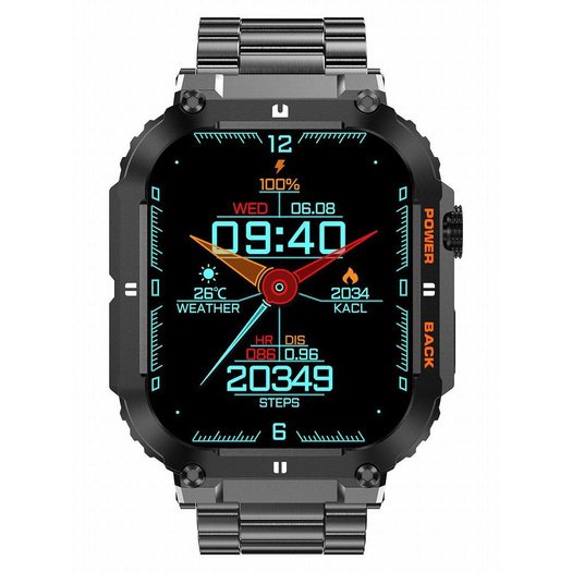 Išmanusis laikrodis vyrams Gravity GT6-2 - Skambinimo funkcija, MONITOR SNU (sg020b)