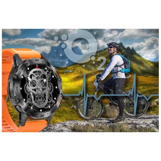 SMARTWATCH MĘSKI Gravity GT9-4 - WYKONYWANIE POŁĄCZEŃ, CIŚNIENIOMIERZ (sg021d)
