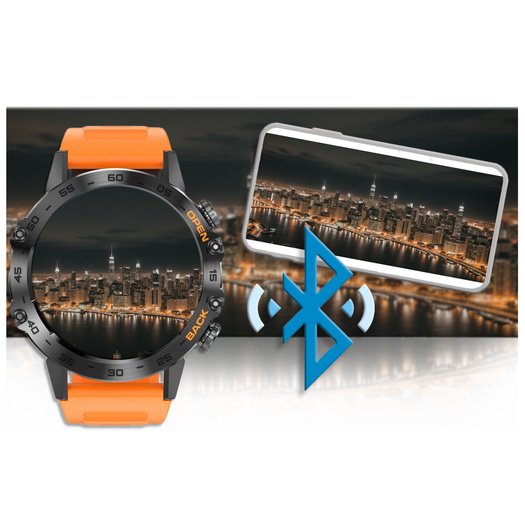 SMARTWATCH MĘSKI Gravity GT9-4 - WYKONYWANIE POŁĄCZEŃ, CIŚNIENIOMIERZ (sg021d)