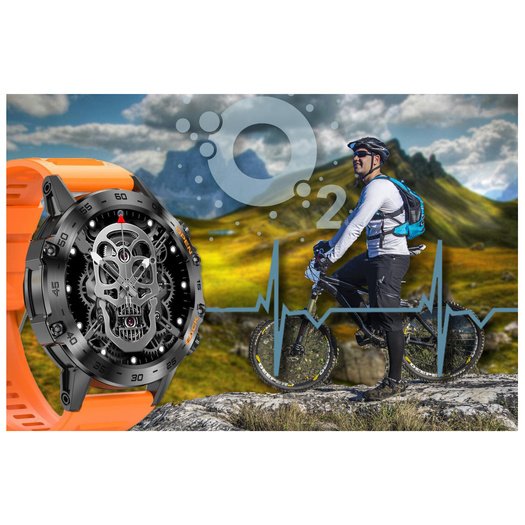 SMARTWATCH MĘSKI Gravity GT9-4 - WYKONYWANIE POŁĄCZEŃ, CIŚNIENIOMIERZ (sg021d)