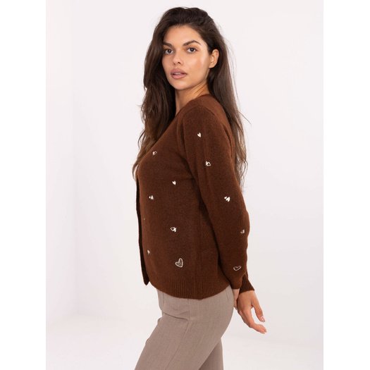 Sweter-PM-SW-F510.29-brązowy