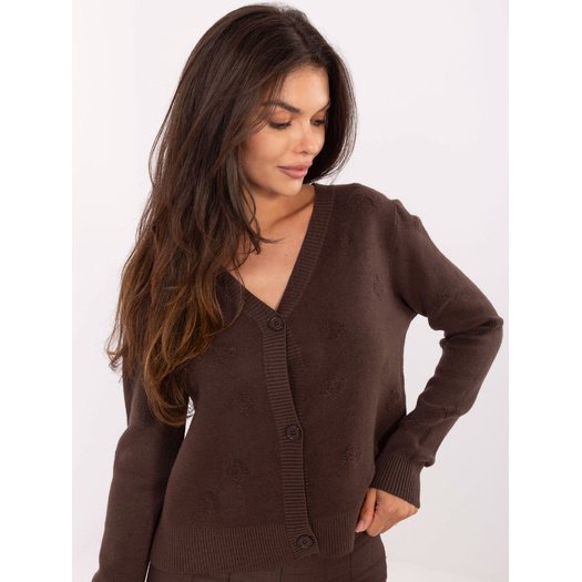 Sweter-IT-SW-98300.69-ciemny brązowy
