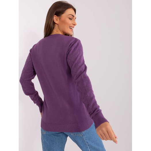 Sweter-AT-SW-232901.25X-fioletowy 1