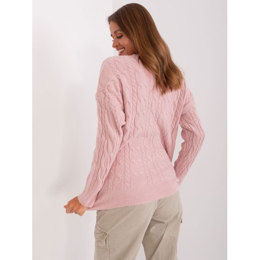 Sweter-AT-SW-2335-1.68P-jasny r&oacute;żowy 4