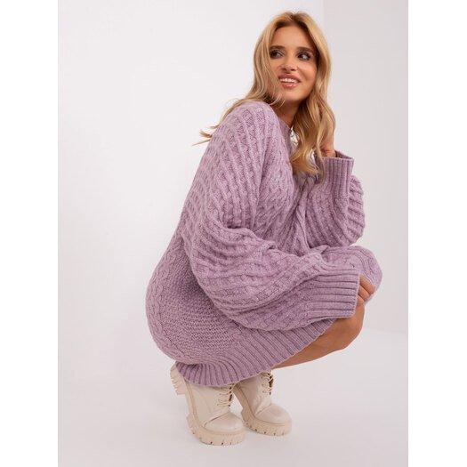 Megztinis - AT-SW-2367-2.64P - šviesiai violetinis