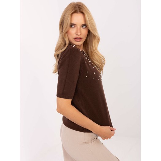 Sweter-PM-SW-PM-5059.15-brązowy 2