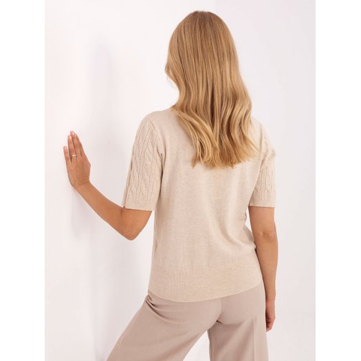 Sweter-PM-SW-N30085.34-jasny beżowy