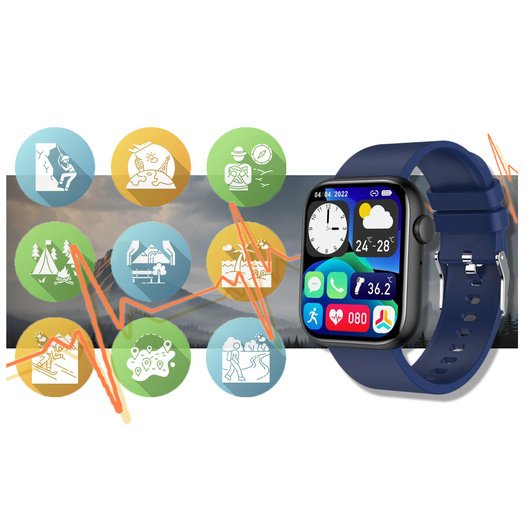 SMARTWATCH UNISEX GRAVITY GT3-5 - ROZMOWY BLUETOOTH, WŁASNE TARCZE (sg022e)