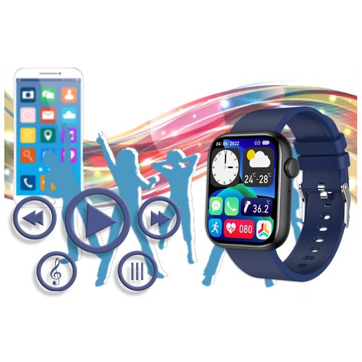 SMARTWATCH UNISEX GRAVITY GT3-5 - ROZMOWY BLUETOOTH, WŁASNE TARCZE (sg022e)