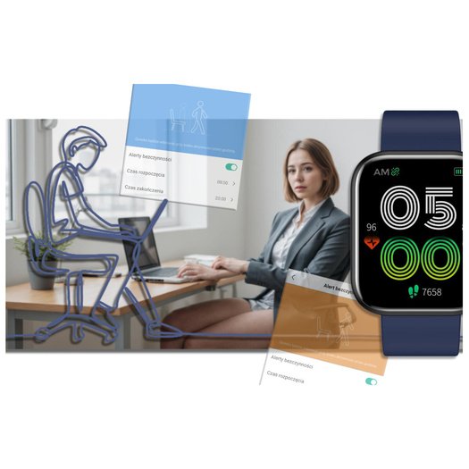 SMARTWATCH UNISEX GRAVITY GT3-5 - ROZMOWY BLUETOOTH, WŁASNE TARCZE (sg022e)