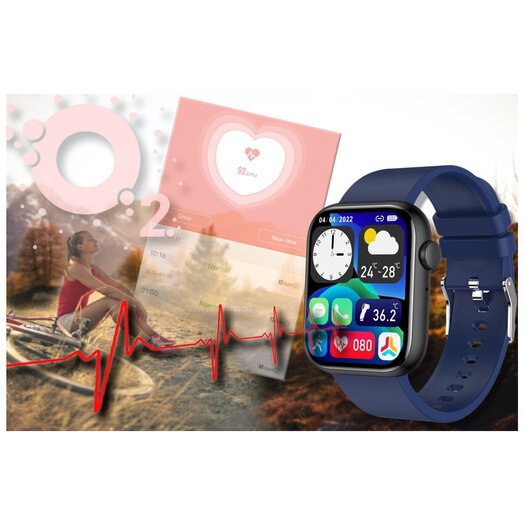 SMARTWATCH UNISEX GRAVITY GT3-5 - ROZMOWY BLUETOOTH, WŁASNE TARCZE (sg022e)
