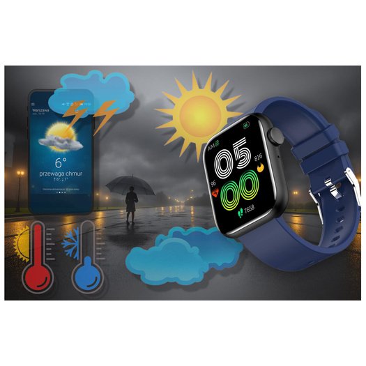 SMARTWATCH UNISEX GRAVITY GT3-5 - ROZMOWY BLUETOOTH, WŁASNE TARCZE (sg022e)