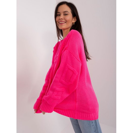 Megztinis-BA-SW-8053.31-fluo rožinis