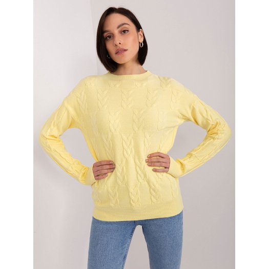Sweter-AT-SW-2340.80-jasny żółty 5