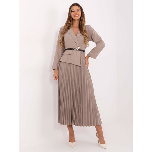 Sukienka-IT-SK-21599.80-ciemny bezowy 2