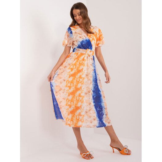 Sukienka-DHJ-SK-15967-2.86-pomarańczowy
