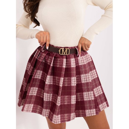 Spódnica-MI-SD-4193.95-bordowy 3