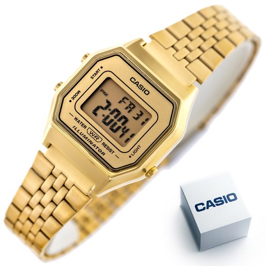 Laikrodis moterims CASIO VINTAGE LA680WGA-9D + BOX