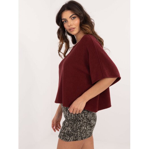 Sweter-IT-SW-0811.82P-bordowy 1