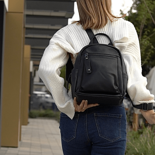 Torba weekendowa podróżna skórzana Solier SL39 Astrin czarna 1