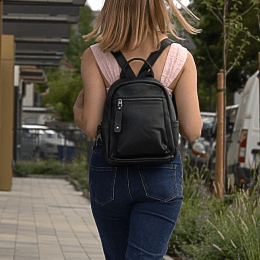 Torba weekendowa podróżna skórzana Solier SL39 Astrin czarna 3