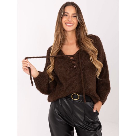 Sweter-MI-SW-0919.18-brązowy 1