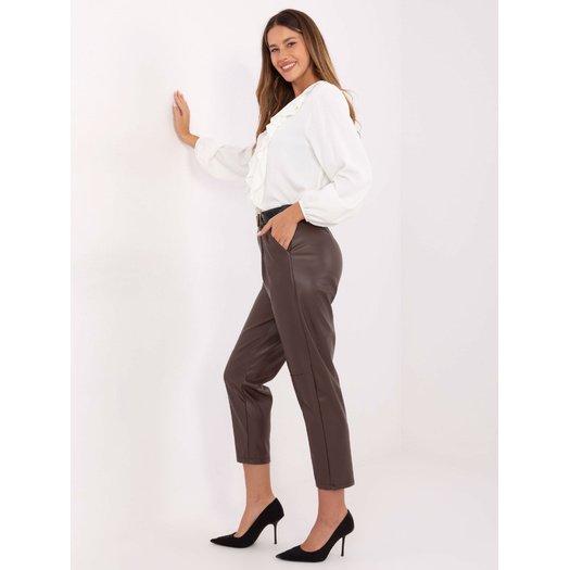 Spodnie-IT-SP-FL8576.06P-ciemny brązowy 3