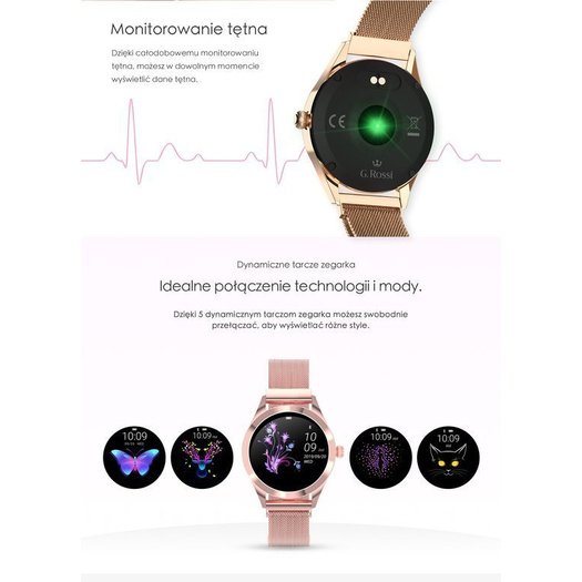 SMARTWATCH G. Rossi SW017-8 silver/white (sg011b) 9