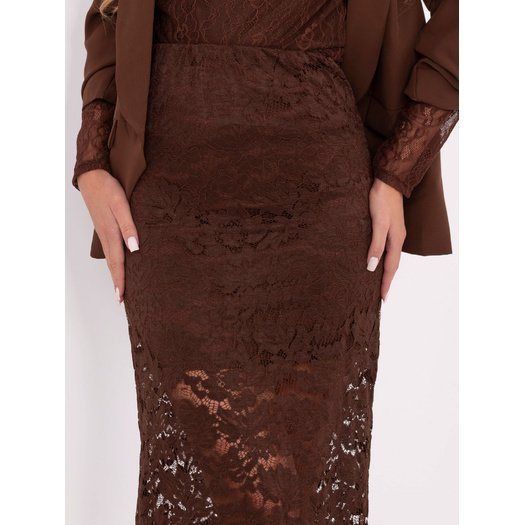 Spódnica-MI-SD-G9137.16P-brązowy 4