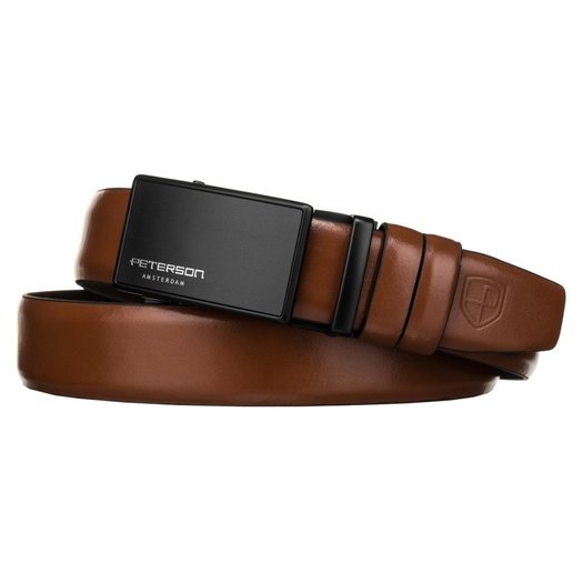 Men's belt Peterson PTN A004 BROWN