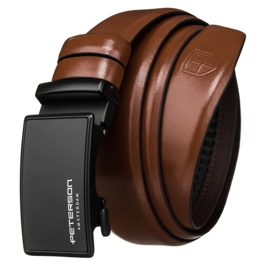 Men's belt Peterson PTN A004 BROWN