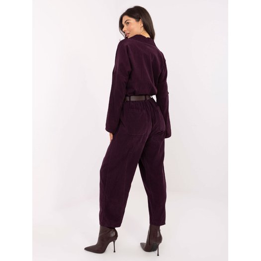 Spodnie-IT-SP-258009.83-ciemny fioletowy 2