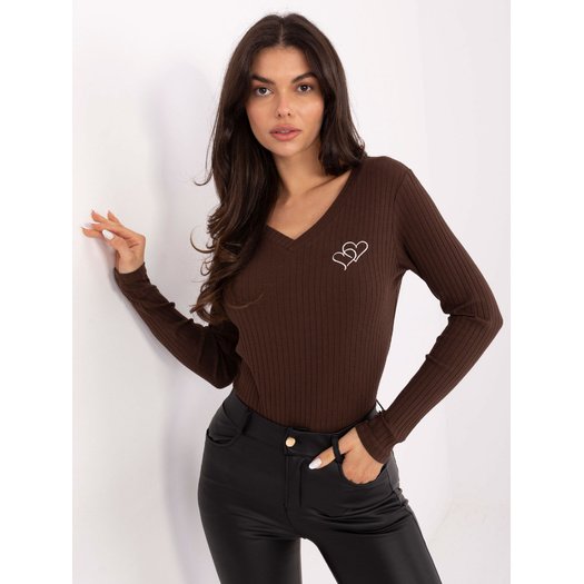 Bluzka-RV-BZ-A1055.29P-ciemny brązowy 1