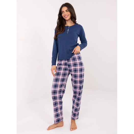 Piżama-DU-PI-FP-004.03-ciemny niebieski