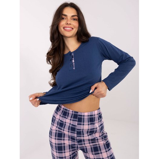 Piżama-DU-PI-FP-004.03-ciemny niebieski 3