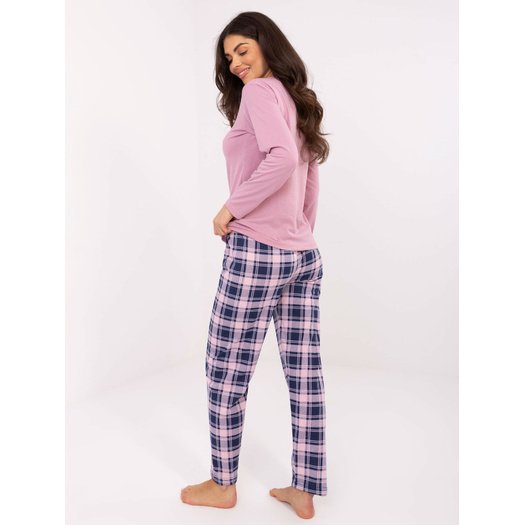 Piżama-DU-PI-FP-004.03-ciemny różowy