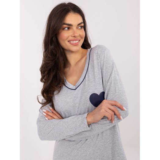 Koszula nocna-DU-KN-FP-102.59-szary