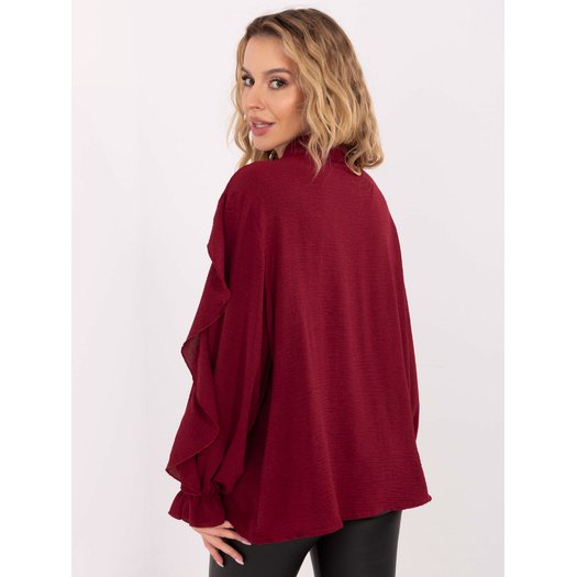 Koszula-MI-KS-92506.52-bordowy 4