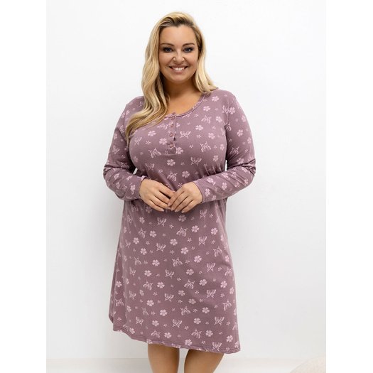 Koszula nocna-DU-KN-FP-603.15P-ciemny różowy 2
